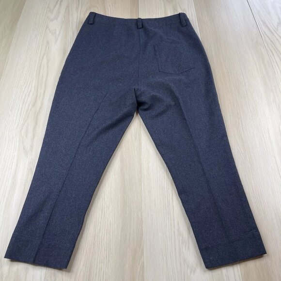 Sibel Saral Pants Trousers Wool Blend Cropped Bottom Edge Women’s Size XS Italy - Picture 3 of 13
